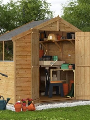4x8 Keeper Overlap Apex Wooden Shed - Windowed BillyOh