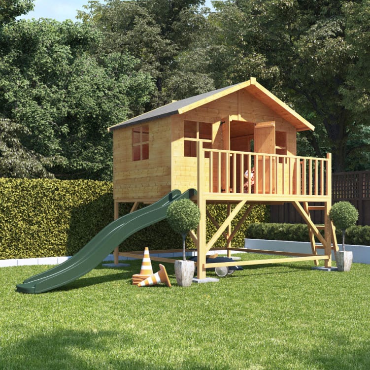 BillyOh Lollipop Max Wooden Playhouse With Slide