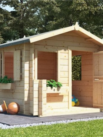 BillyOh wooden Playhouses 6''''x6'''' Junior 19mm Log Cabin Children''''s Playhouse