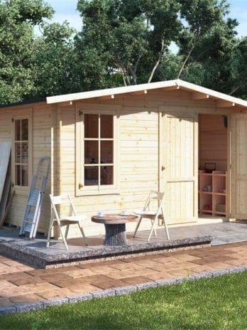4.0 x 3.0 BillyOh Alpine Workshop Log Cabin - 28mm