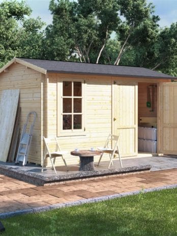 4.0m x 2.5m BillyOh Traditional Log Cabin Workshop - 28,44mm