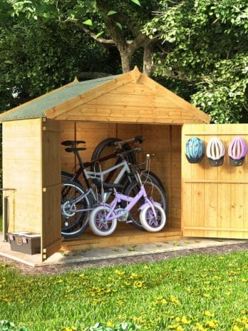 4x6 T&G Apex Bike Shed - Mini Master BillyOh