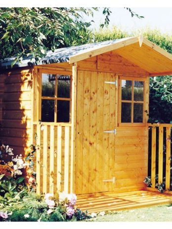 7' x 9' Shire Casita Wooden Summerhouse including Veranda (2.16m x 2.72m)