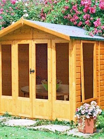 7'3 x 7'11 Shire Parham Wooden Garden Summerhouse