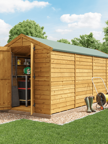 BillyOh Keeper Overlap Apex Shed - 16x6 Overlap Apex Windowless