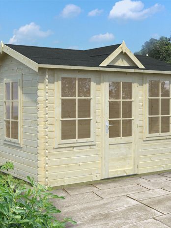 Palmako Claudia 3.2m x 2.4m Log Cabin Summerhouse (28mm)