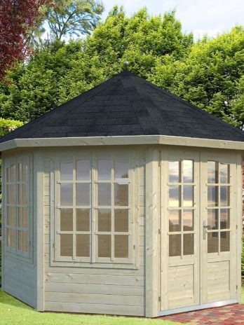 Palmako Veronica 3.4m x 3.4m Log Cabin (34mm) - 4 Windows