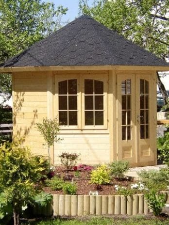 Palmako Veronica 2.9m x 2.9m Log Cabin (28mm) - 2 Windows