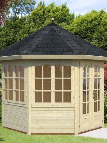 Palmako Veronica 2.9m x 2.9m Log Cabin (28mm) - 4 Windows