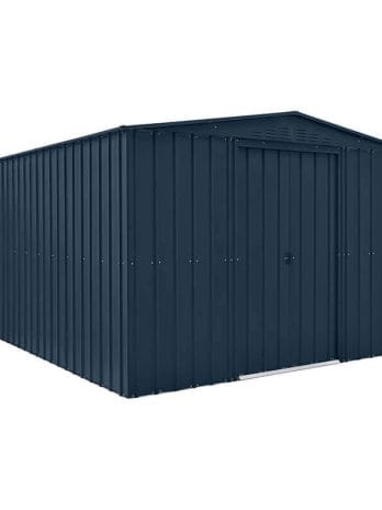 10' x 12' Globel Anthracite Grey Apex Metal Shed (3.08m x 3.72m)