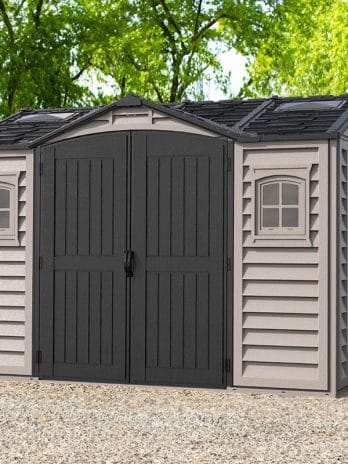 11' x 8' Saffron Apex Plus Plastic Vinyl Shed (3.26m x 2.4m)