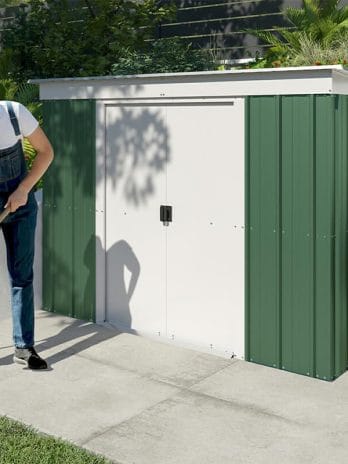6' x 4' Yardmaster Emerald Pent Metal Shed (1.98m x 1.19m)