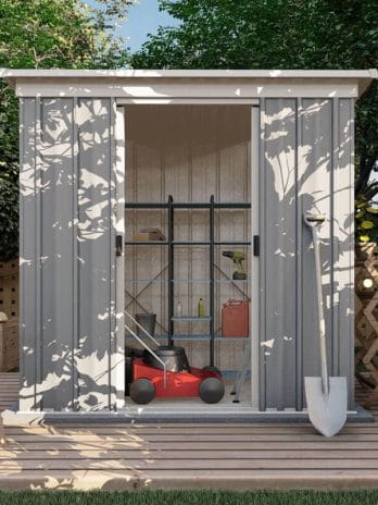 6' x 4' Yardmaster Platinum Tall Pent Metal Shed (1.9m x 1.19m)