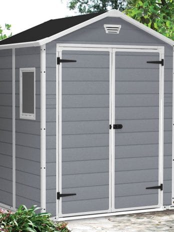 6' x 5' Keter Manor Plastic Garden Shed (1.85m x 1.52m)