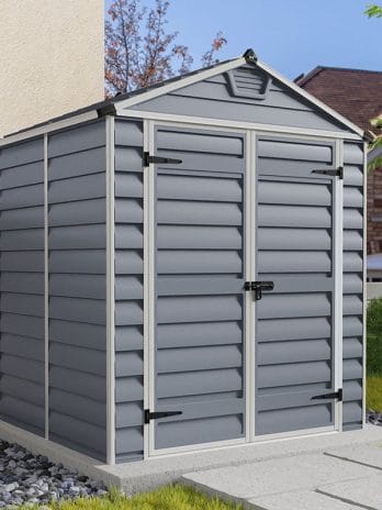 6' x 5' Palram Canopia Grey Skylight Plastic Shed (1.85m x 1.54m)