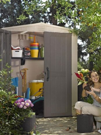 6' x 6' Keter Factor Plastic Garden Shed (1.78m x 1.96m)
