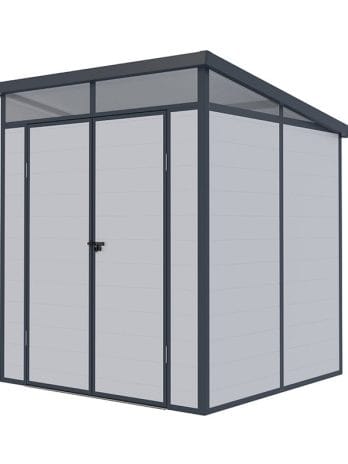 6' x 6' Lotus Canto Grey Plastic Shed (1.9m x 1.92m)