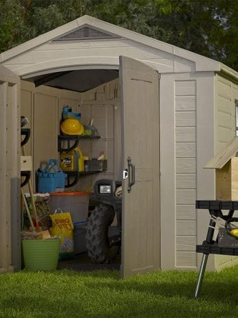 8' x 11' Keter Factor Plastic Garden Shed (2.57m x 3.32m)