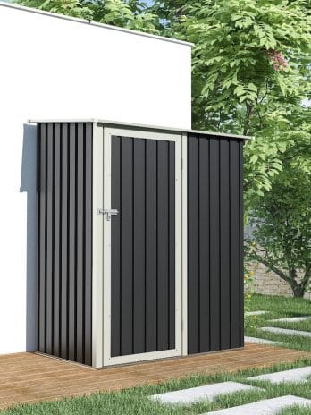 BillyOh Knighton Pent Metal Shed - 5x3 Grey