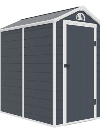 Jasmine 4x6 Plastic Apex Shed with Floor Foundation Kit - 4 x 6 / 6 x 4 Plastic Garden Storage Shed