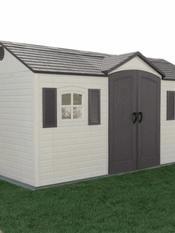 Lifetime 15x8 Heavy Duty Plastic Shed - Single Entrance