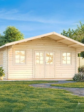 Palmako Helena 5.4m x 5.4m Log Cabin Garden Building (70mm)